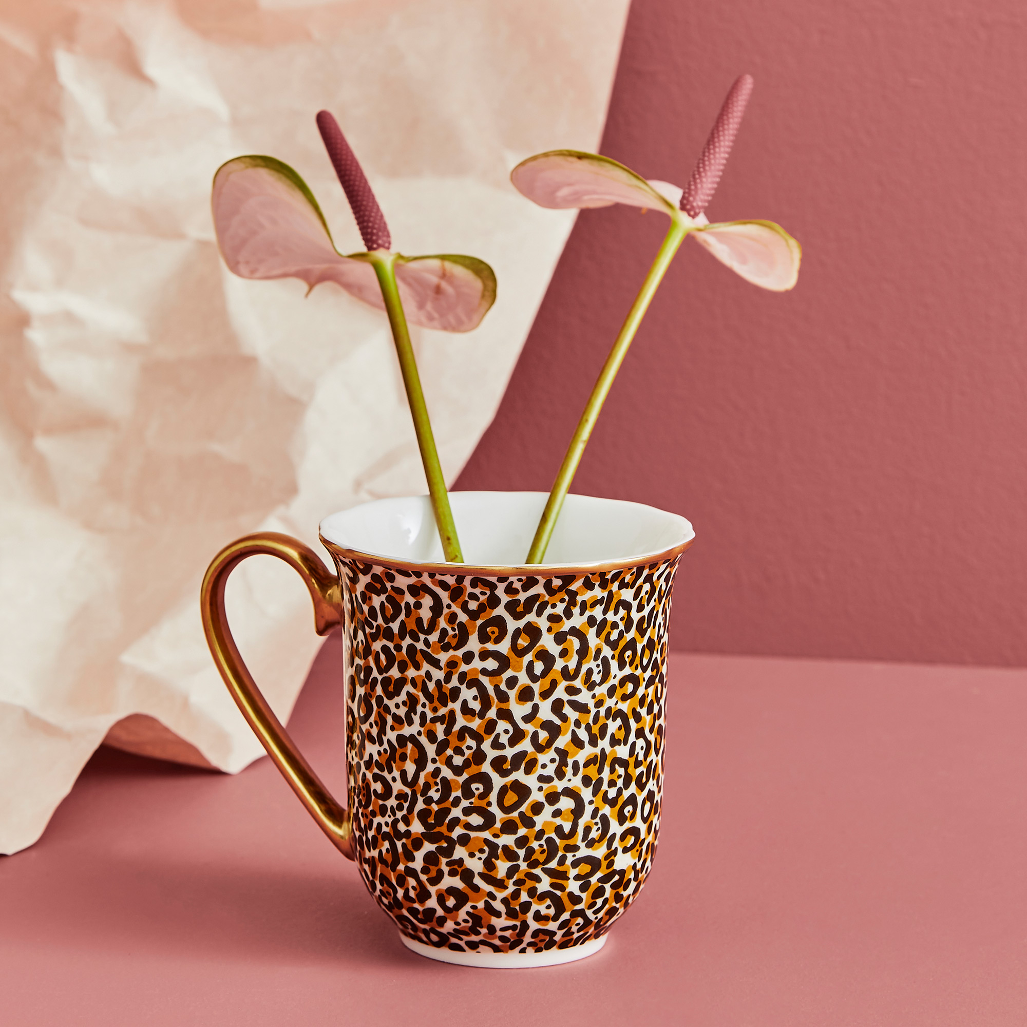 Creatures of Curiosity Leopard Print Mug image number null